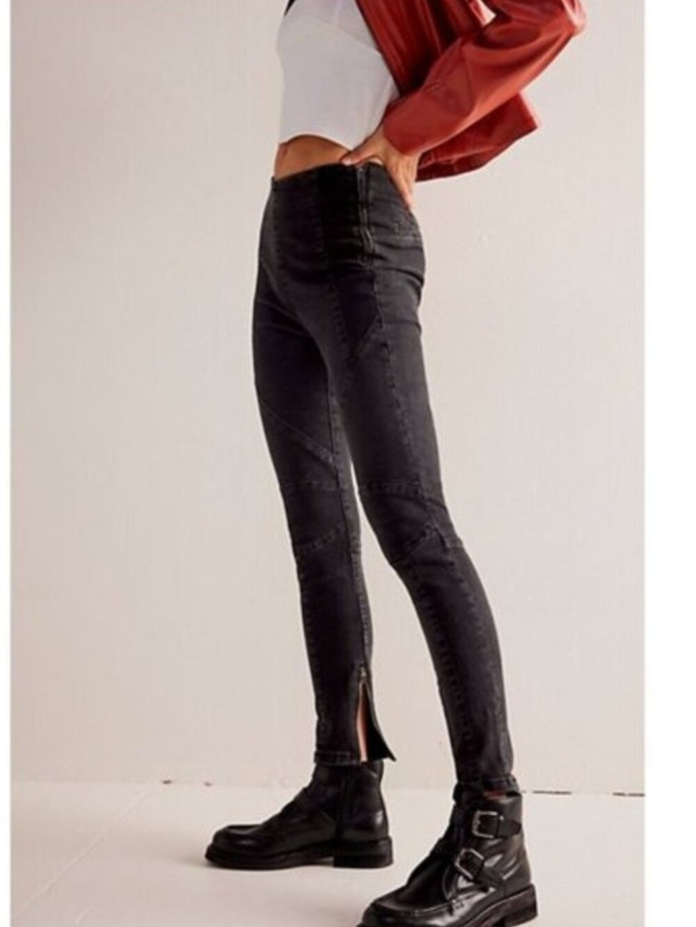 We The Free Bella Moto High-Rise Skinny Jeans - 24